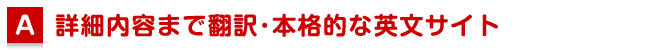 詳細内容も英文翻訳